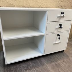 3 Drawer Mobile Filing Cabinet (3 unique keys)w/2 Open Shelves - Local Delivery For a Fee - See My Items