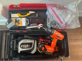 MOVING OUT SALE! Drill and tool box