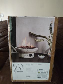 Project62 Outdoor Gas Tabletop Fire Bowl New