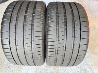 TWO TIRES 295/30/20 Michelin Pilot Super Sport Like New With 95% Left No Repair • Amazing Pair • 