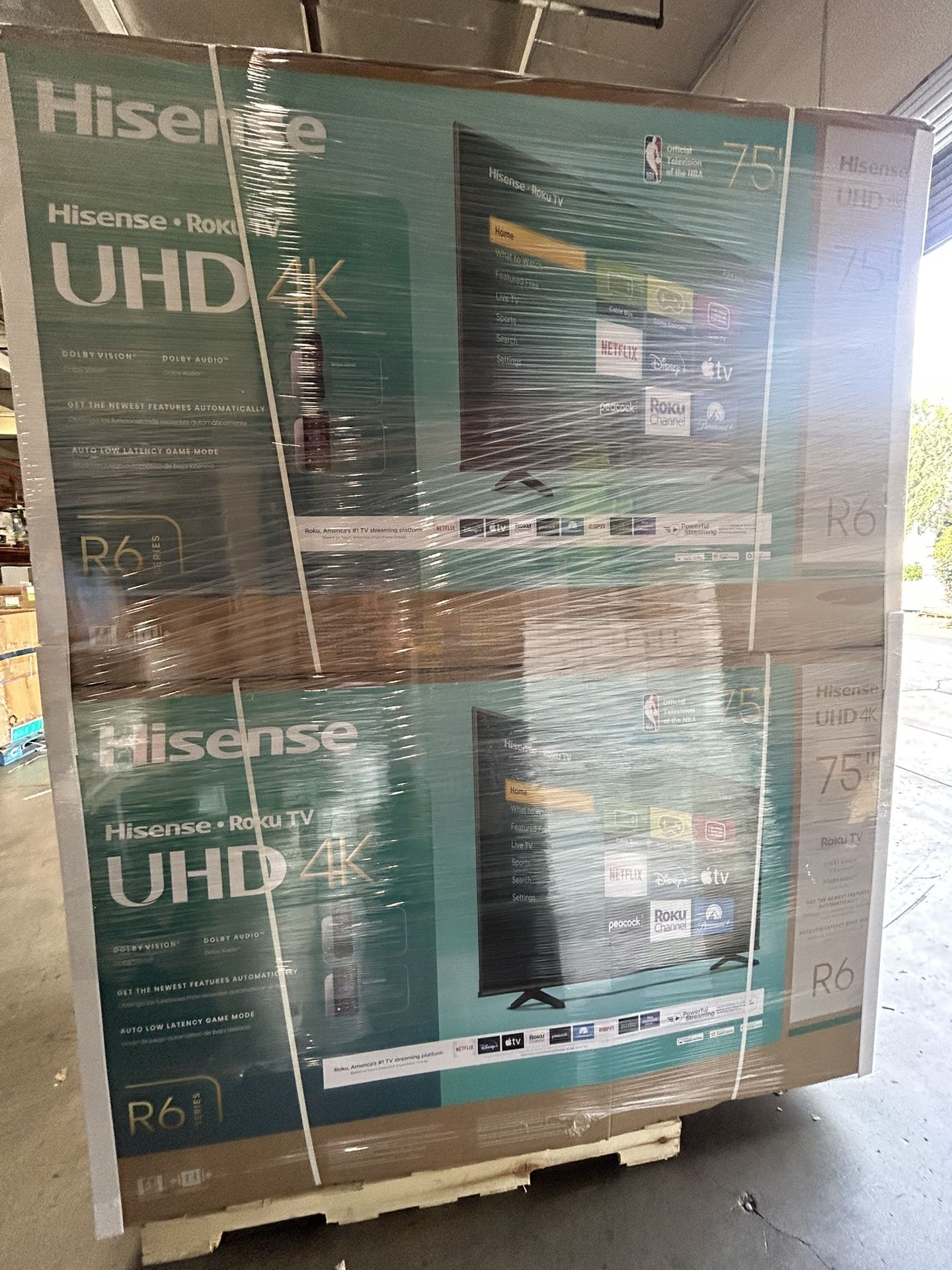 75” Inch Hisense Smart 4K Roku