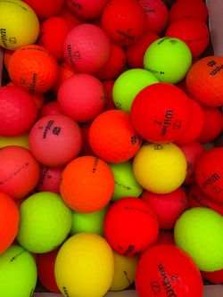 Wilson matte color golf balls 15 balls for $10