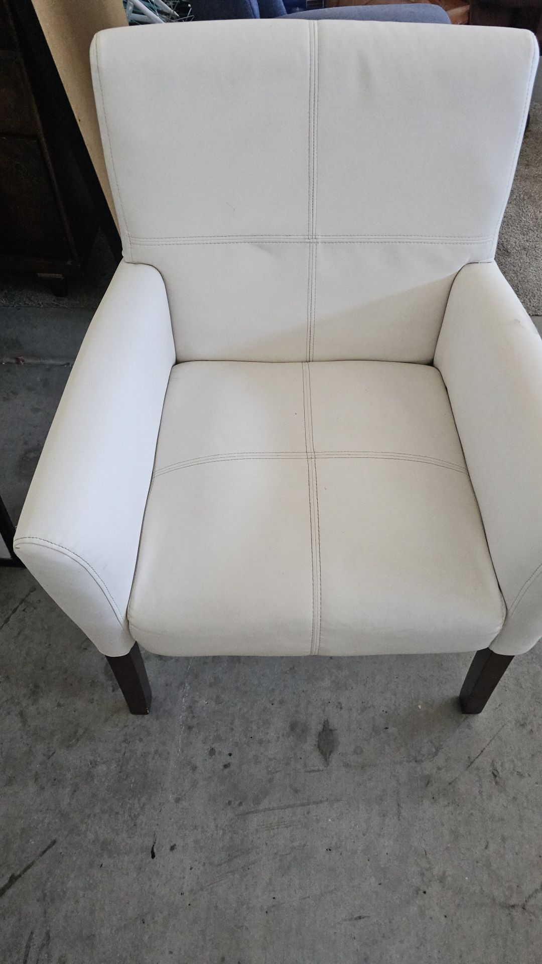 White Leather Chair