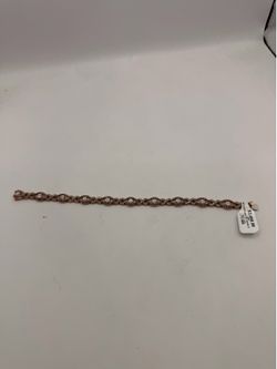 10 Karat Rose Gold Bracelet With Diamonds