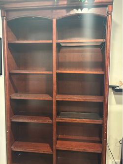 Wooden bookshelf