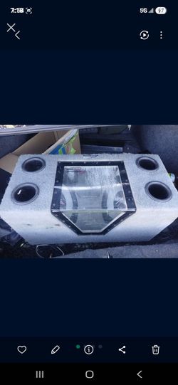 Subwoofer box with 2 10 inch subs