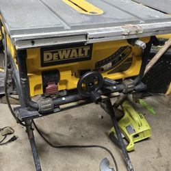 10 in Dewalt  Table Saw & Stand 