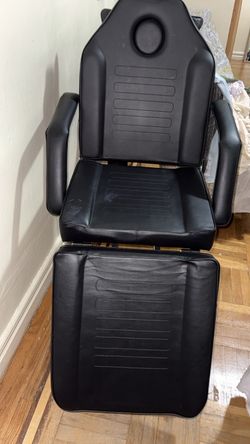 Foldable Massage Table, 881 LBS Heavy Duty Massage Bed, Black PVC Leather 71 In 0-180 Deg Adjustable, for Tattoo, Spa, Facial