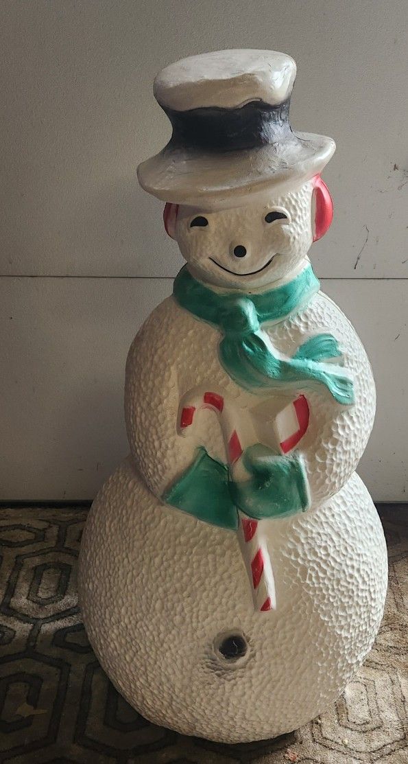 SNOWMAN BLOW MOLD LARGE VINTAGE