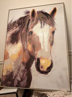 Modern farmhouse horse painting