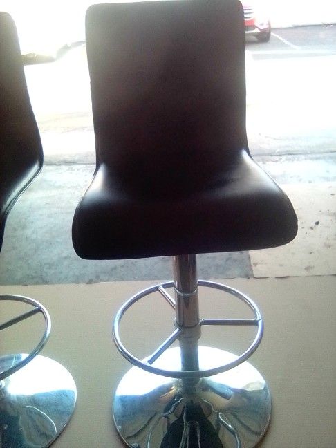 2Black Bar Stools In Great Condition