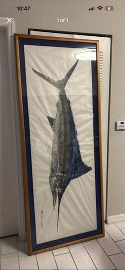 Original framed gyotaku artwork by Naoki Hayashi (Hawaii)