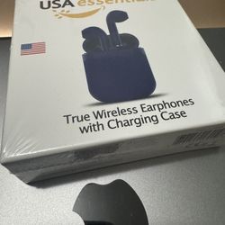 USA Essentials True Wireless Earphones with a Charging Case