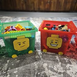 Lego Bins With Duplo Blocks Sets Included 