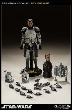 Brand New Sideshow Collectibles Star Wars Clone Commander Wolffe 1/6 scale figure