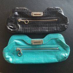 Maxx NY Leather Clutch Purses