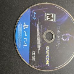 Resident Evil 6 video game disc for the Sony PlayStation 4 (PS4). 

< no case just the disc >