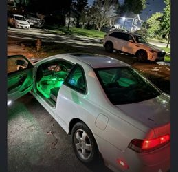 White Honda Accord Sedan with LED Interior