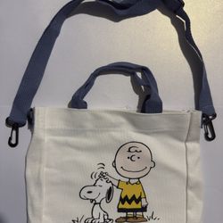 Snoopy And Charlie Brown Cartoon Shoulder Bag