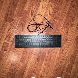 HP Black Wired Keyboard