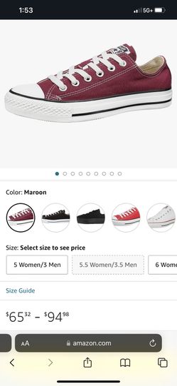 Burgundy Converse
