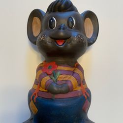 1970 HOLLAND CERAMIC “COUNTRY FARM MOUSE BANL” with Plug