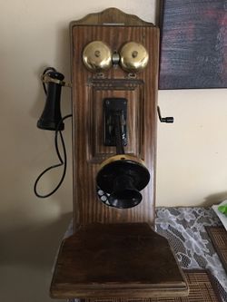 Vintage Antique large telephone .