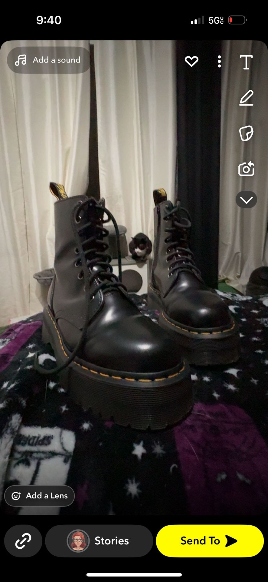 Dr. Marten Jadon Boot Smooth Leather Platforms