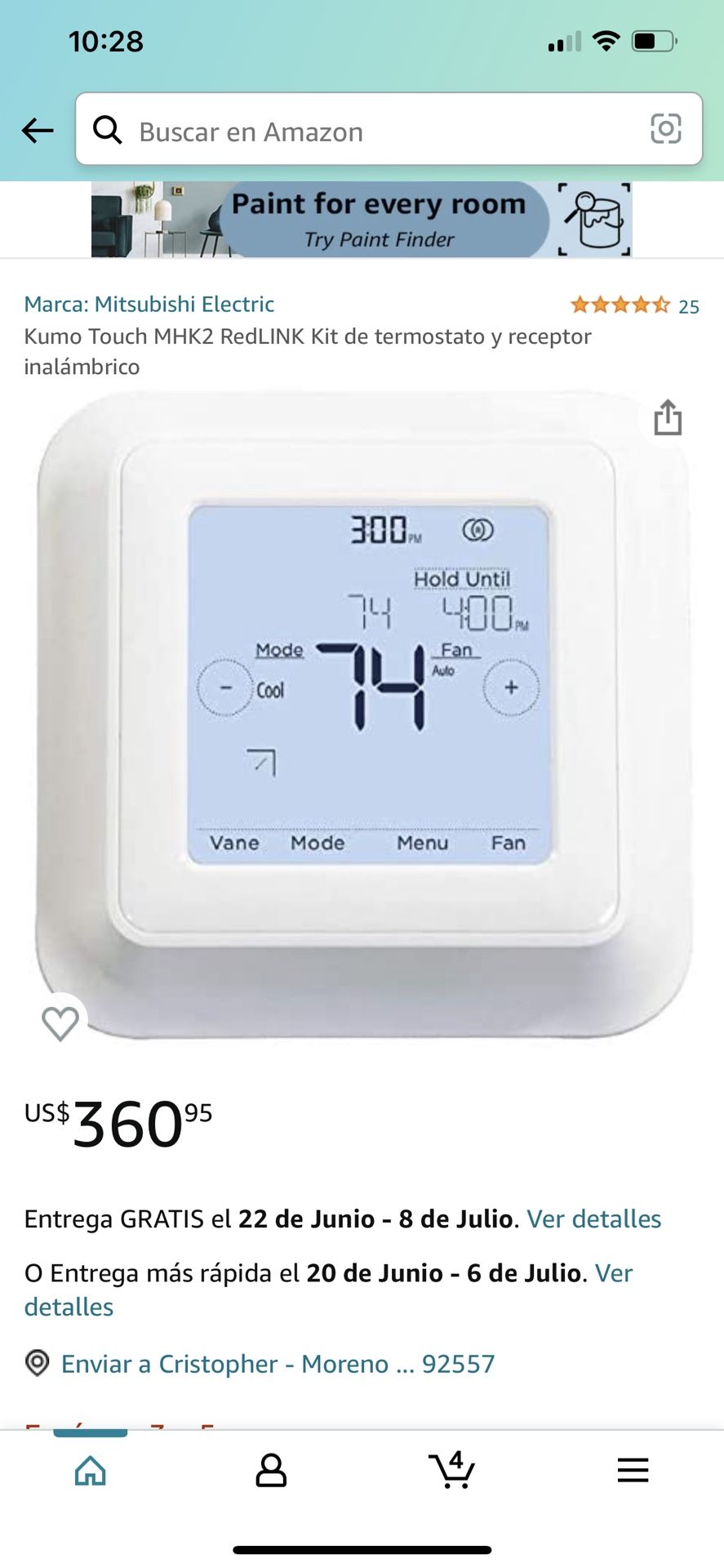 Wireless Remote Controller Mhk2 Mitsubishi Thermostat