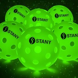 Night Play Pickleball USAPA Size, 40-Hole, Lighted Pickleball, Indoor/Outdoor