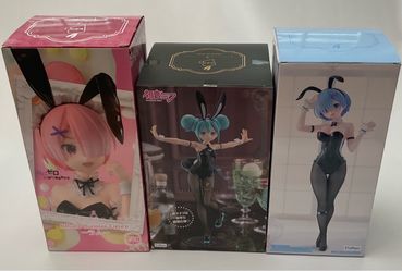 Anime, Bicute Nbunnies, Hatsune Miku, 3 Each New in the Box