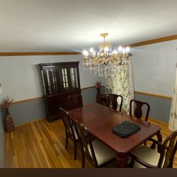 Dining Table-six Chairs- One Leaf