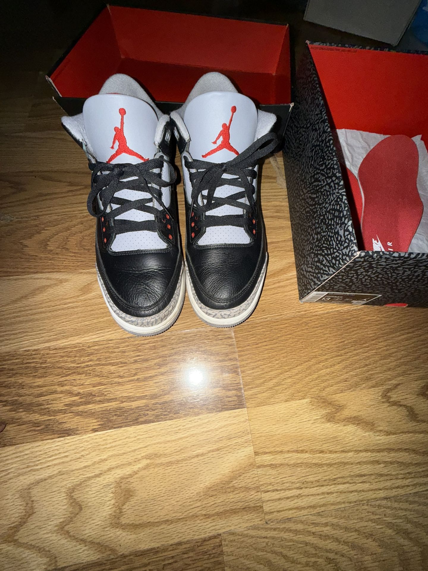 Jordan 3 Black Cement Size 13