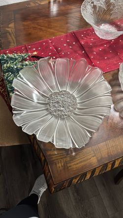 Glass Vintage Serving Tray