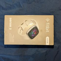 Fitbit Sense 2 Smartwatch NEW – GPS Health Tracker + Charger Lunar White