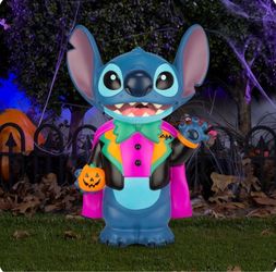 Disney Stitch Halloween Inflatable Yard Decoration
