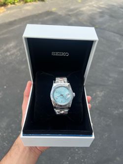 Seiko Light Blue Roman Dial Watch