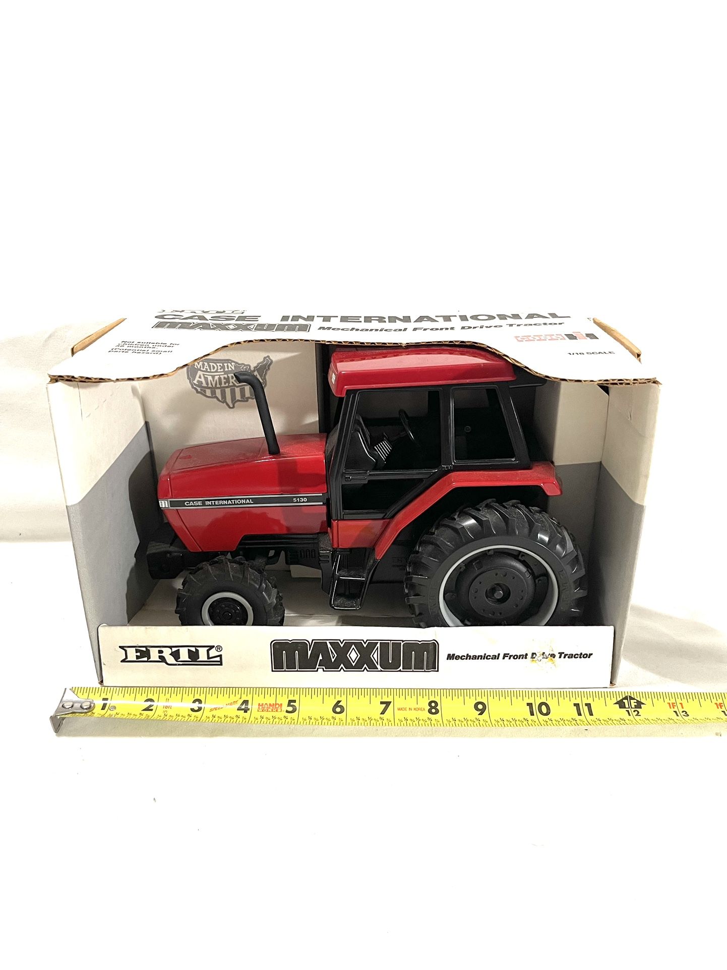 Mint Condition Still In The Scale 1/16 Diacast Box Made In USA By Toy Maker (ERTL) Case-IH Maxxam Toy Farm Tractor. Retails for $75.