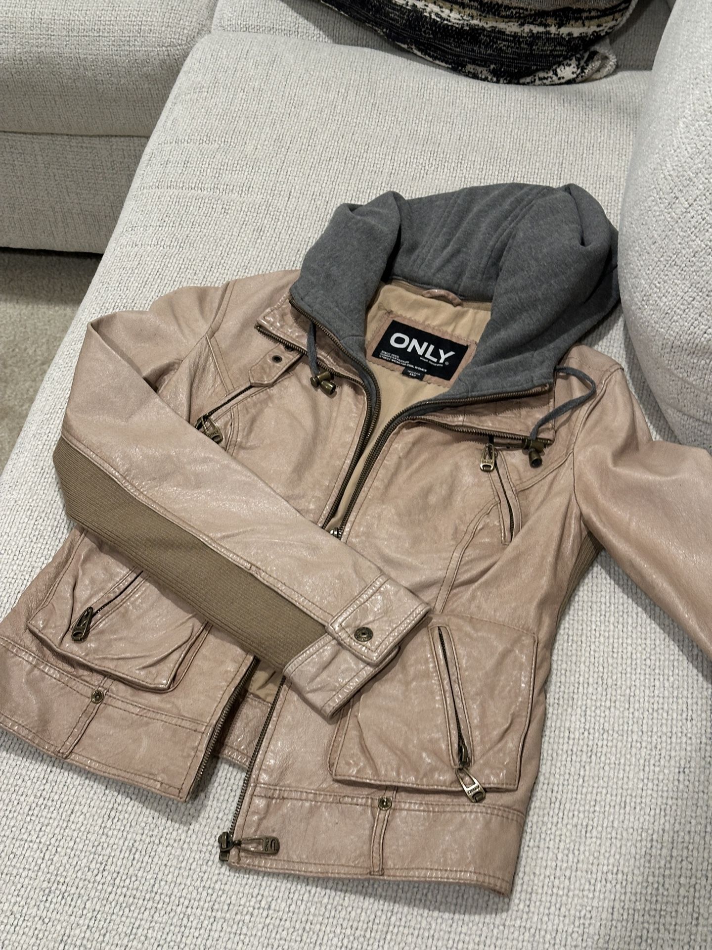 Genuine Leather Bomber Jacket