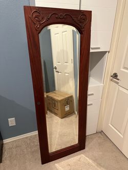 Large Antique Door Mirror