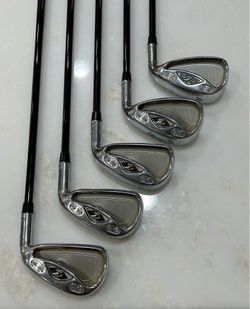 TaylorMade R7 Iron Set 5-9 Reg Flex Accuforce 60 Graphite Shafts RH