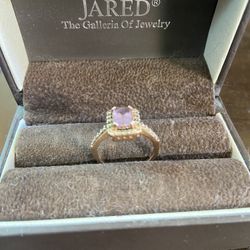 Levian Amethyst Diamond Ring  