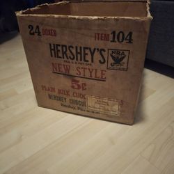 1930s Hershey Cardboard Empty Box