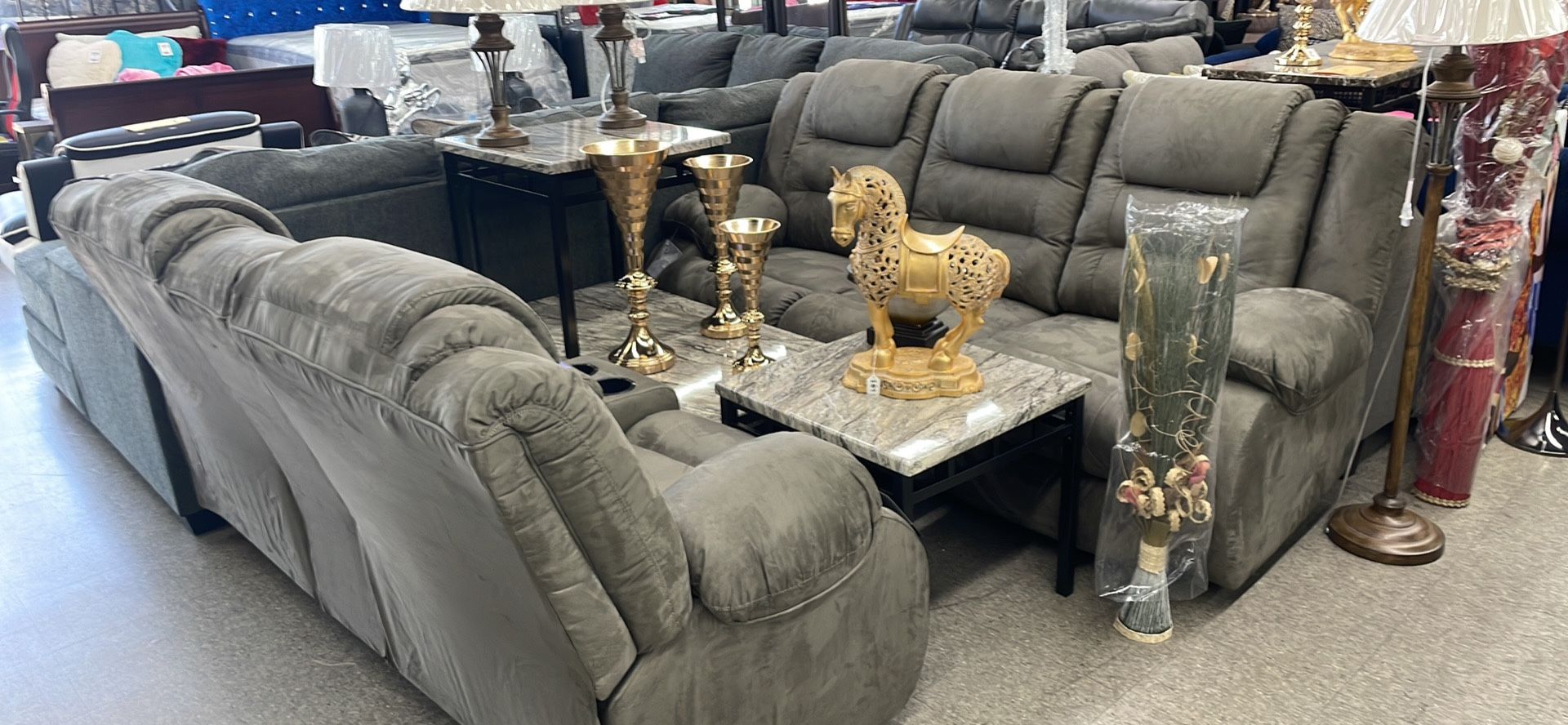 Sofa And Loveseat Recliner Made By Ashley $49 Down Take It Home Today!