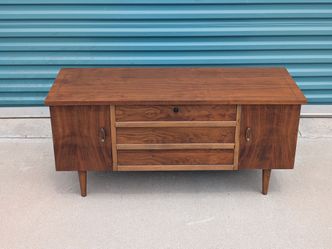 Vintage Mid Century Walnut Storage Chest by Lane, c1960s
