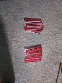 Solar stickers labels