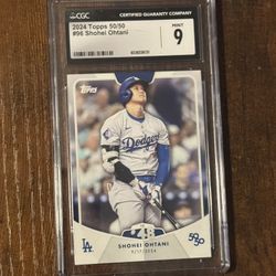 2024 Topps  50/50 #96 Psa 9 Shohei Ohtani 