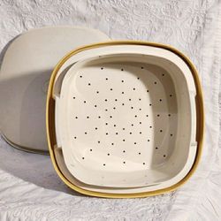 Vintage TUPPERWARE full 3-piece Steam 'n Serve 
