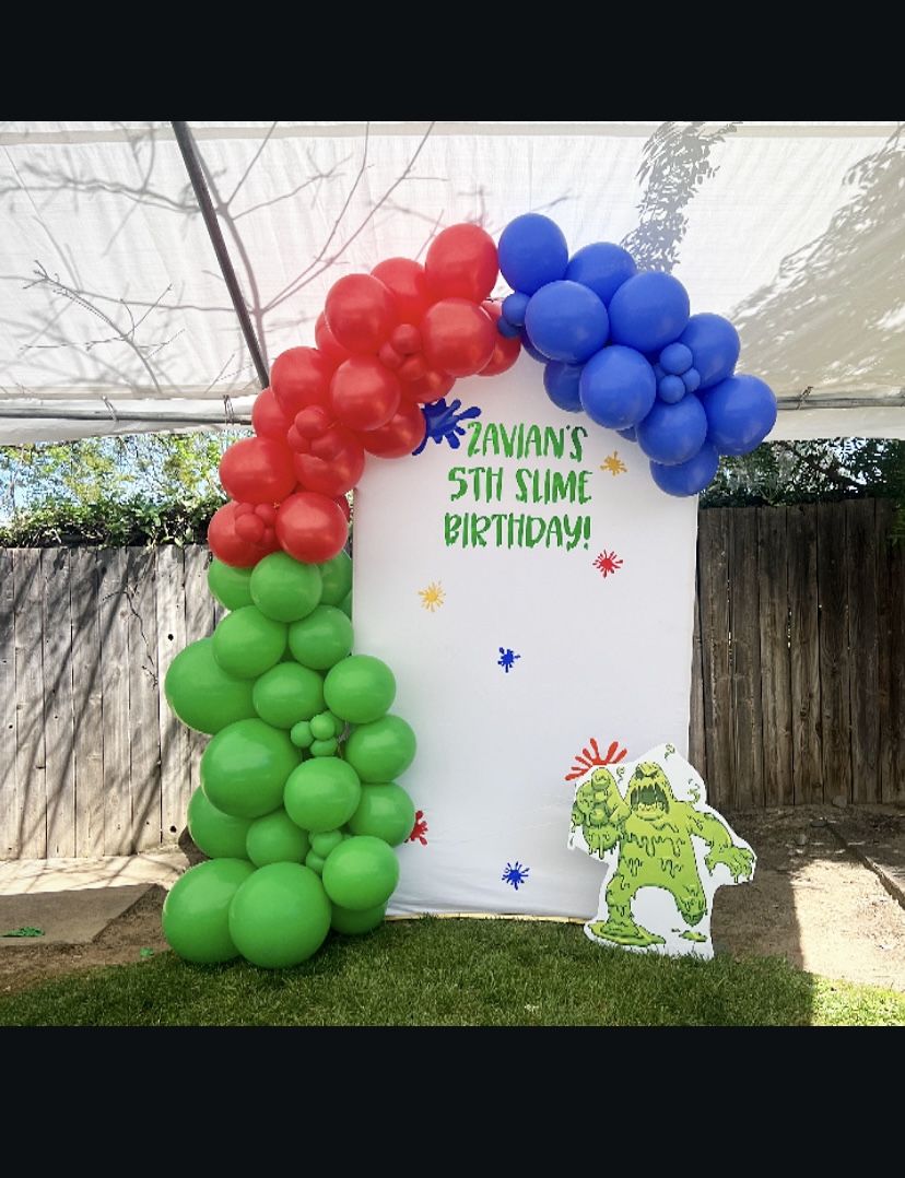 Balloon Backdrop Setup