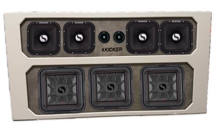 CHEVY SILVERADO GMC SIERRA SINGLE CAB 2019-2026 CUSTOM BOX WITH SUBWOOFERS MIDRANGE SPEAKERS TWEETERS